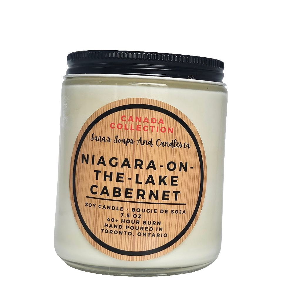 Niagara on the Lake Cabernet 8oz soy candle - Shopthatapp.ca