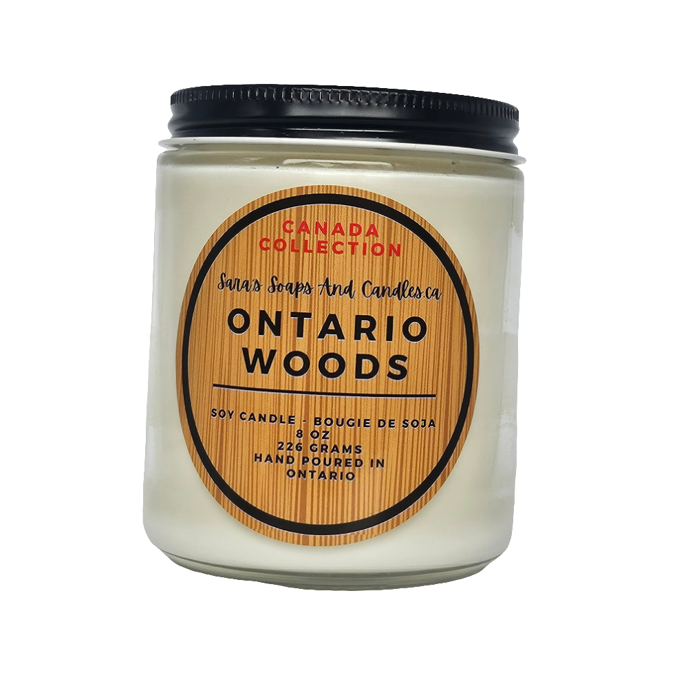 Ontario Woods Soy Candle - 8 oz - Shopthatapp.ca