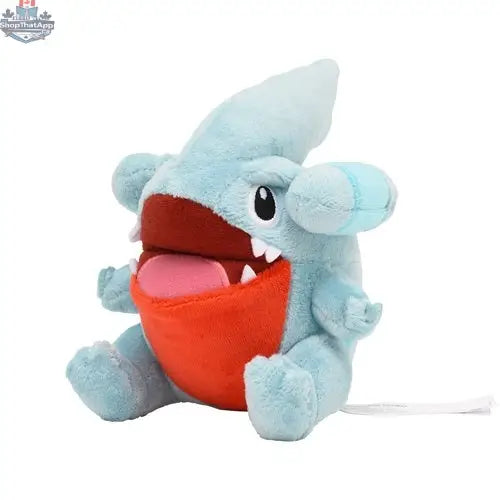 Gible plush toy from Pokémon Fit collectible series by Banana Games & Hobby, featuring a soft, detailed Gible character.