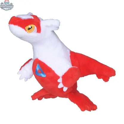 Latias Pokémon Fit collectible figure by Banana Games & Hobby, detailed plush toy with vibrant colors on a white background.