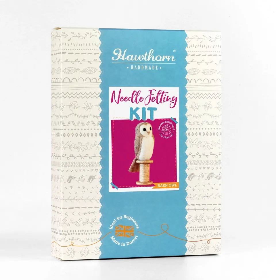 Hawthorn Handmade - Barn Owl Needle Felting Kit - Shopthatapp.ca