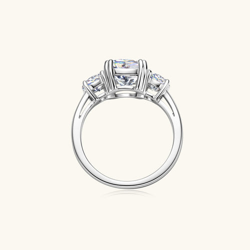 3.5 Carat Moissanite Sterling Silver Ring in 925 Silver - Shopthatapp.ca