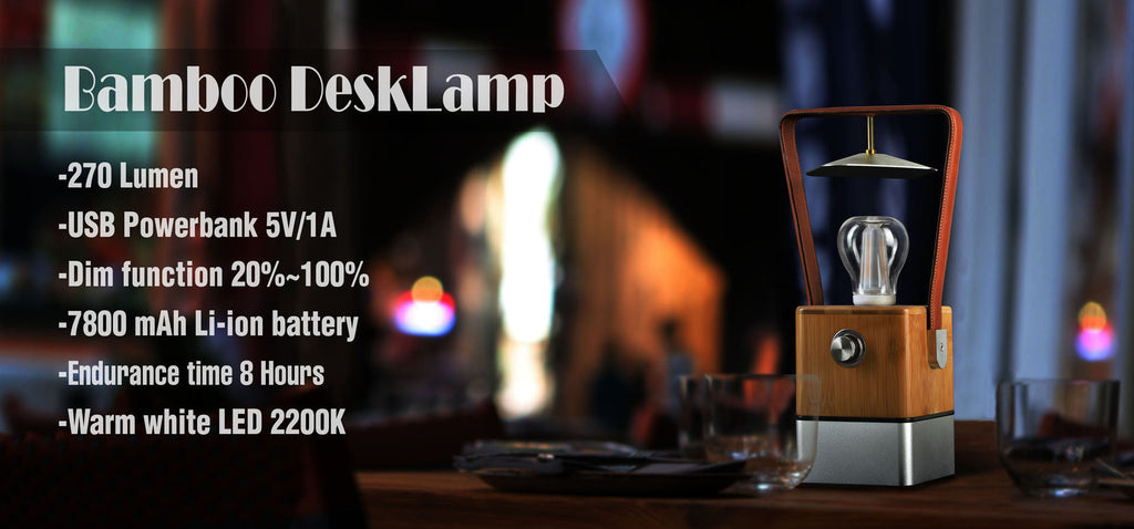 TRU De-LIGHT VIENNA LED, Dimmable Desk Lamp - Lamp / Power Bank / Decoration All-In-One - Www.Shopthatapp.ca