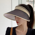 Brim Fan Sun Bonnet Woman Charging