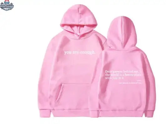 Women's Plush Letter Printed Kangaroo Pocket Hoodie | Cozy Pullover - Shopthatapp.ca