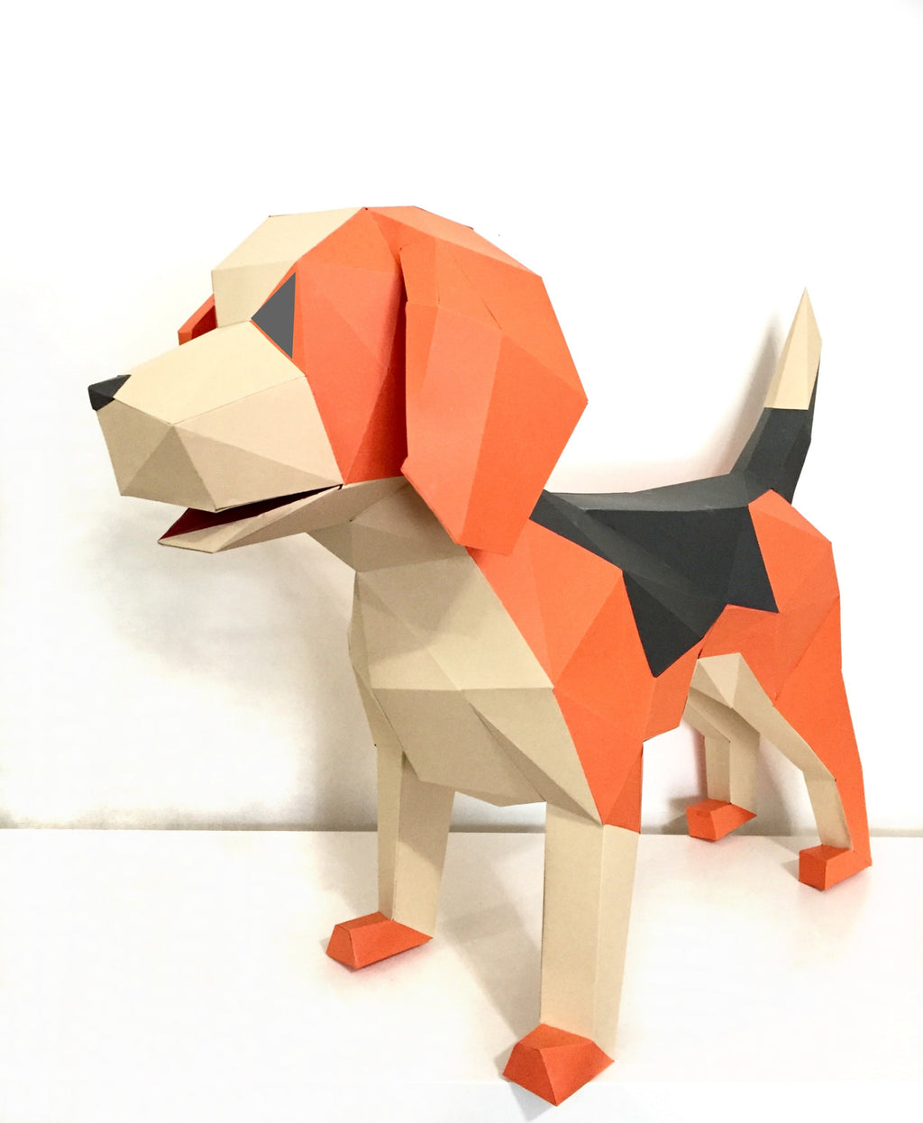 DIY Beagle 3D LUX paper origami model Kit - Www.Shopthatapp.ca