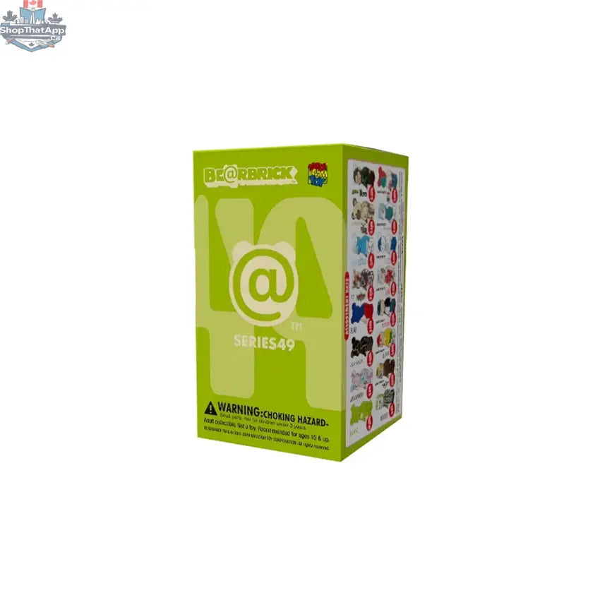 Colorful Bearbrick Series 49 blind box toy figure by Medicom Toy, featuring a stylized bear design with intricate details.