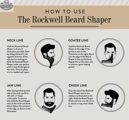 ROCKWELL PLASTIC BEARD SHAPER (Case pack of 10) - Shopthatapp.ca