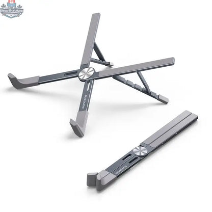 Portable Aluminum Laptop Stand - Foldable Computer Holder - Shopthatapp.ca