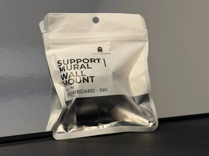 Ghost Mounts ski wall mount hangers with minimal design and military-grade rubber for secure, durable ski storage.