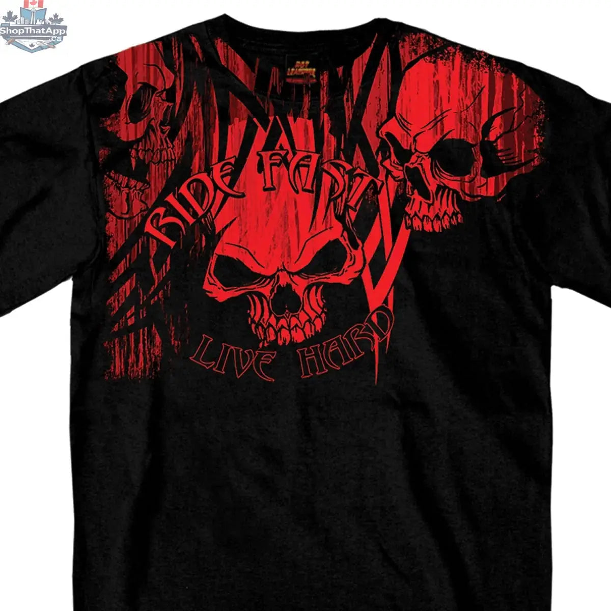 Unleash Your Style with the BOL Men's Skull T-Shirt Boutique of Leathers/Open Road