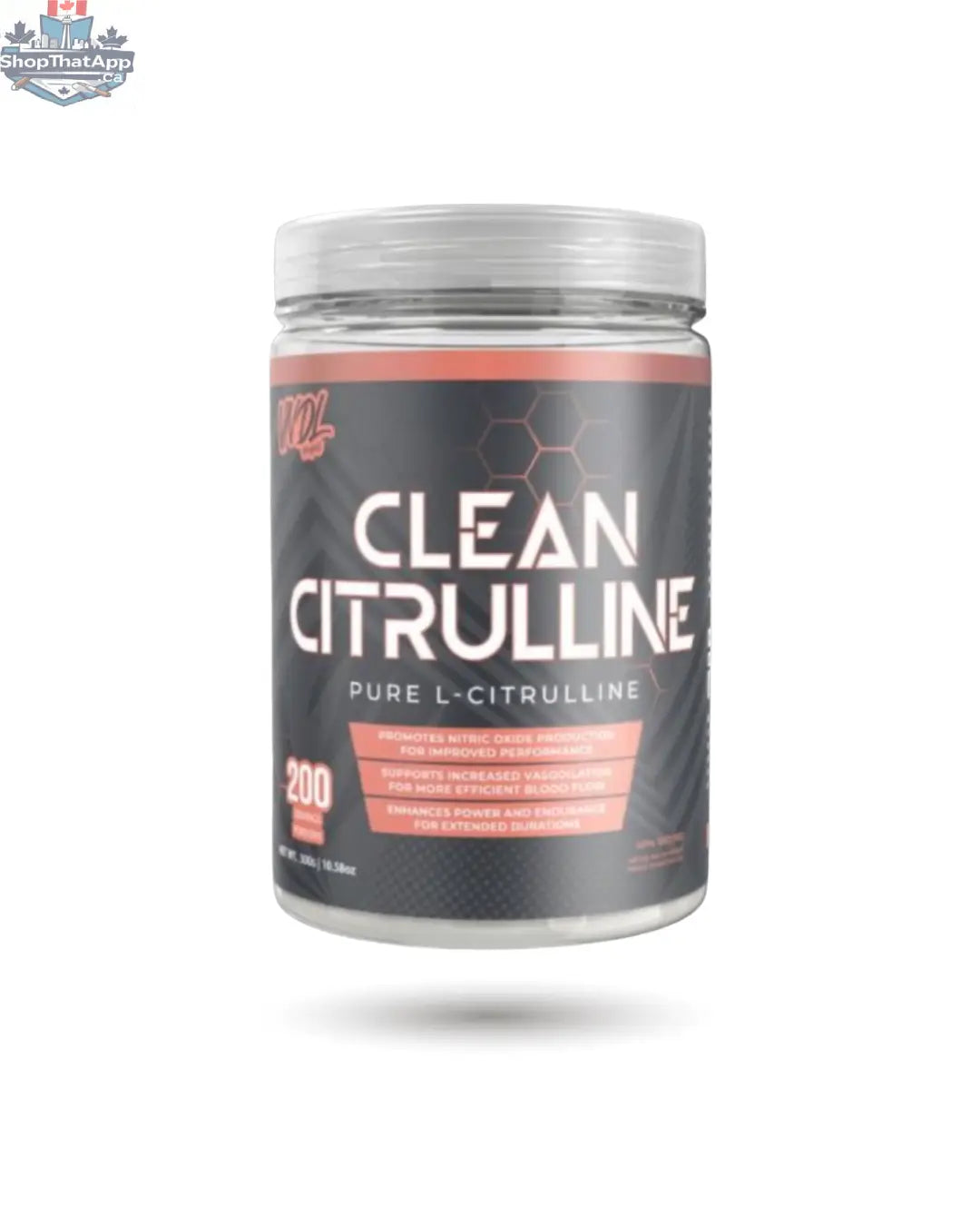 BulkBully Supplements VNDL Project Pure L-Citrulline supplement bottle for enhanced athletic performance and muscle endurance.