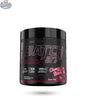 BulkBully Supplements TC Nutrition Batch 27 pre-workout powder in a colorful container with scoop and label details.