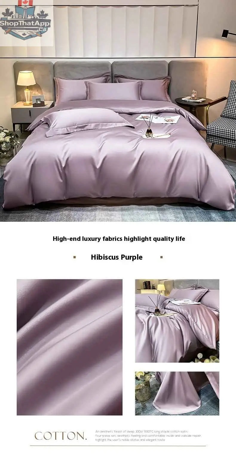 Egyptian cotton satin sheets from SLOTH Nation, showcasing smooth, luxurious fabric with breathable, long-staple cotton for comfort.