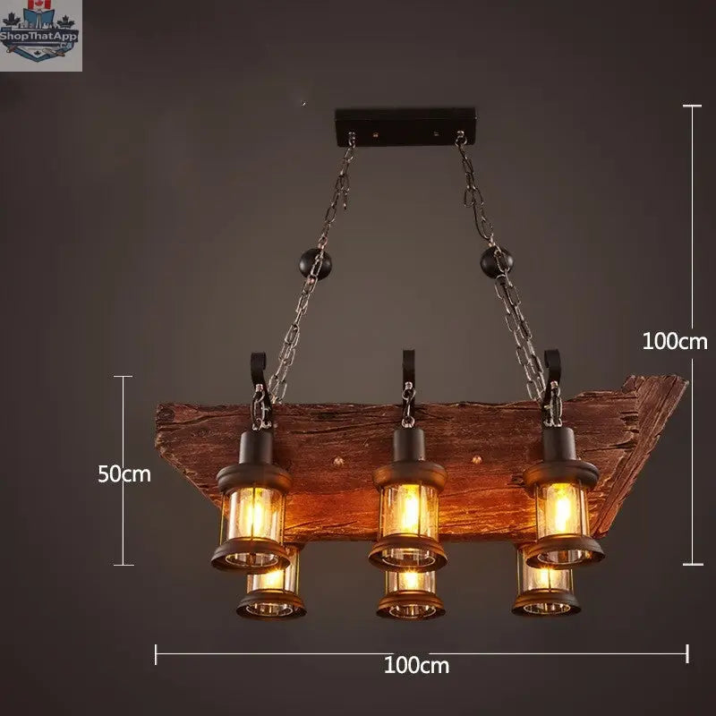 Bar American Chandelier Retro Chandelier Creative Lamp - Shopthatapp.ca