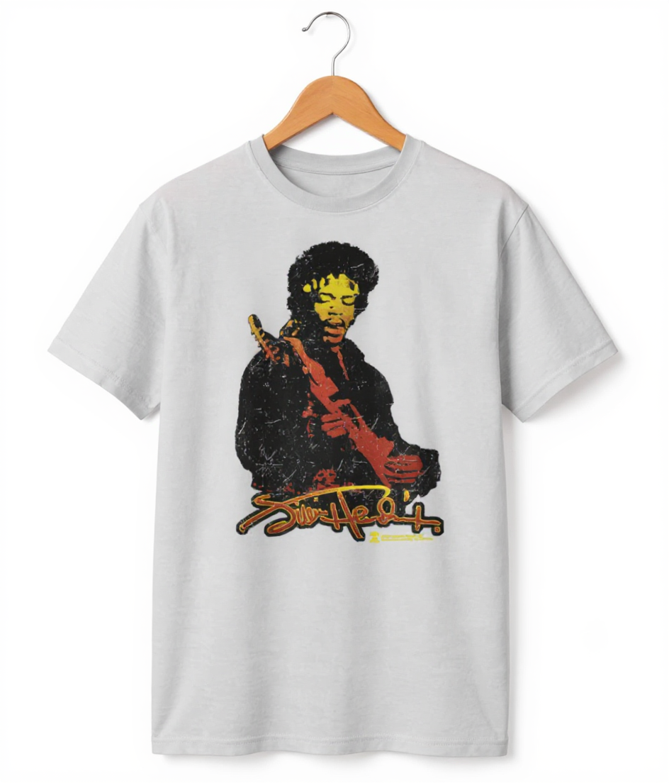 JImi Hendrix Sunset Grey T-Shirt - Www.Shopthatapp.ca