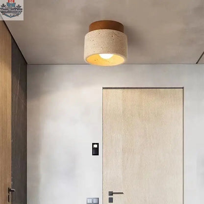 Japanese Style Trendy Yellow Cave Style Ceiling Light For Home Use - Shopthatapp.ca