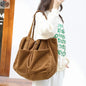 Ins Corduroy Shoulder Bags Drawstring Multi-pocket Handbag Women Underarm Bags - Shopthatapp.ca
