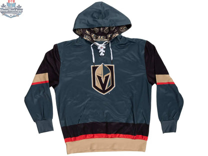 Calhoun Surf N' Skate Vegas Golden Knights hoodie with stylish lace design, featuring team logo and comfortable fit.