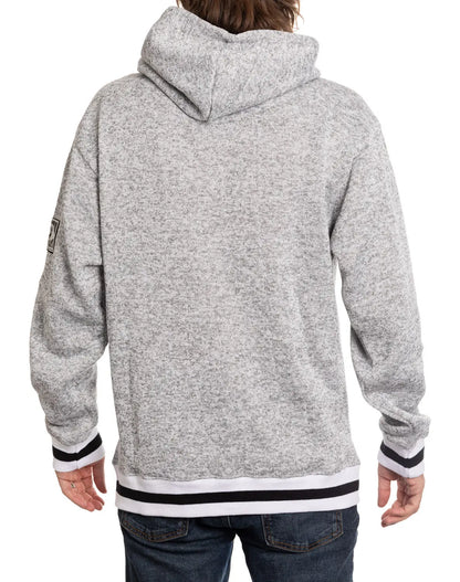 Calhoun Surf N' Skate Colorado Avalanche hoodie with a woven logo, featuring a soft muskoka-style chenille design on the back.