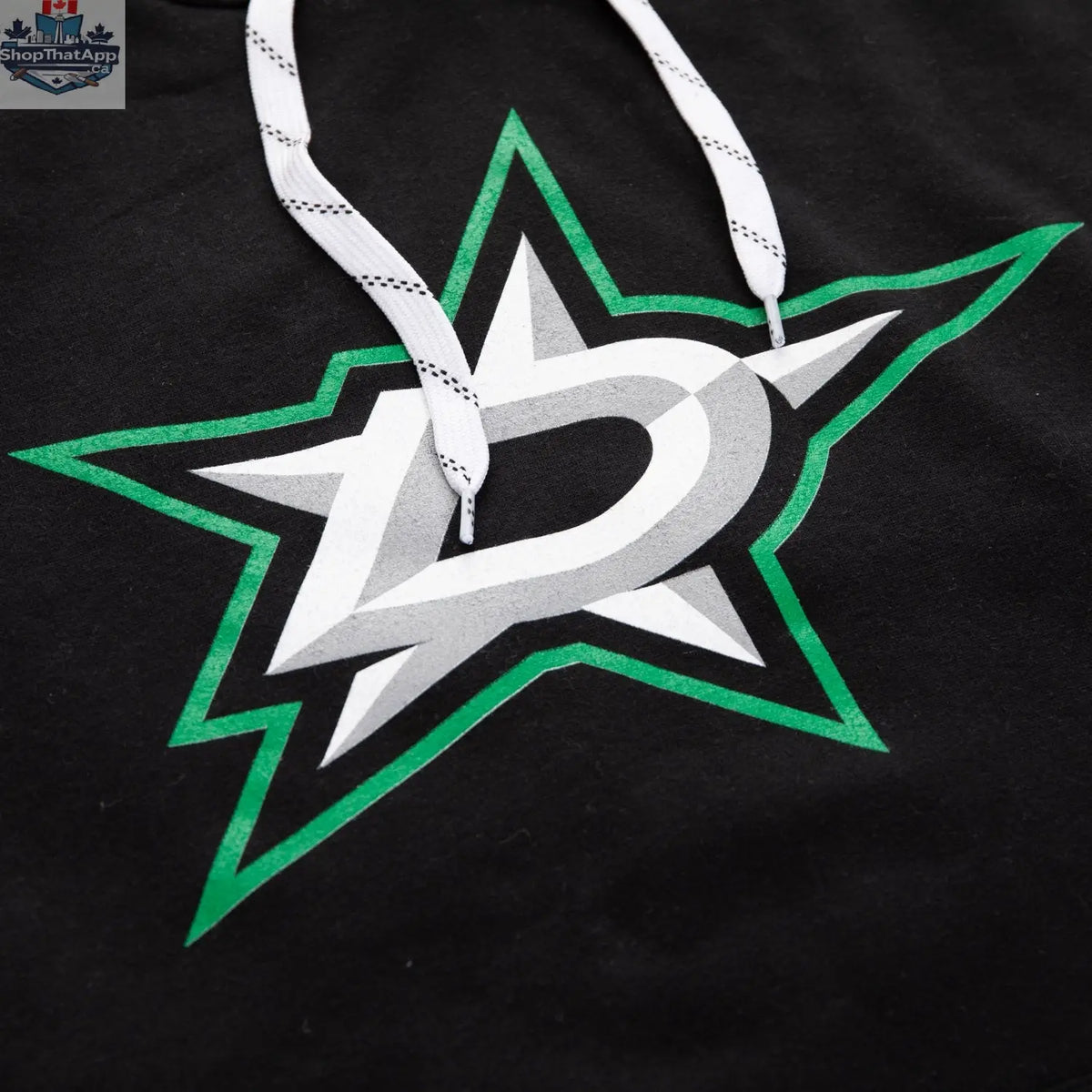 Dallas Stars varsity retro style hoodie by Calhoun Surf N' Skate, featuring team logo and classic design on soft fabric.