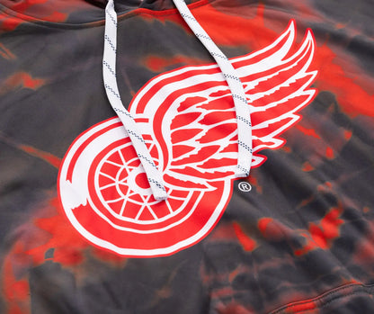 Detroit Red Wings hoodie by Calhoun Surf N' Skate featuring detailed sublimation graphics, soft fabric, and team logo design.
