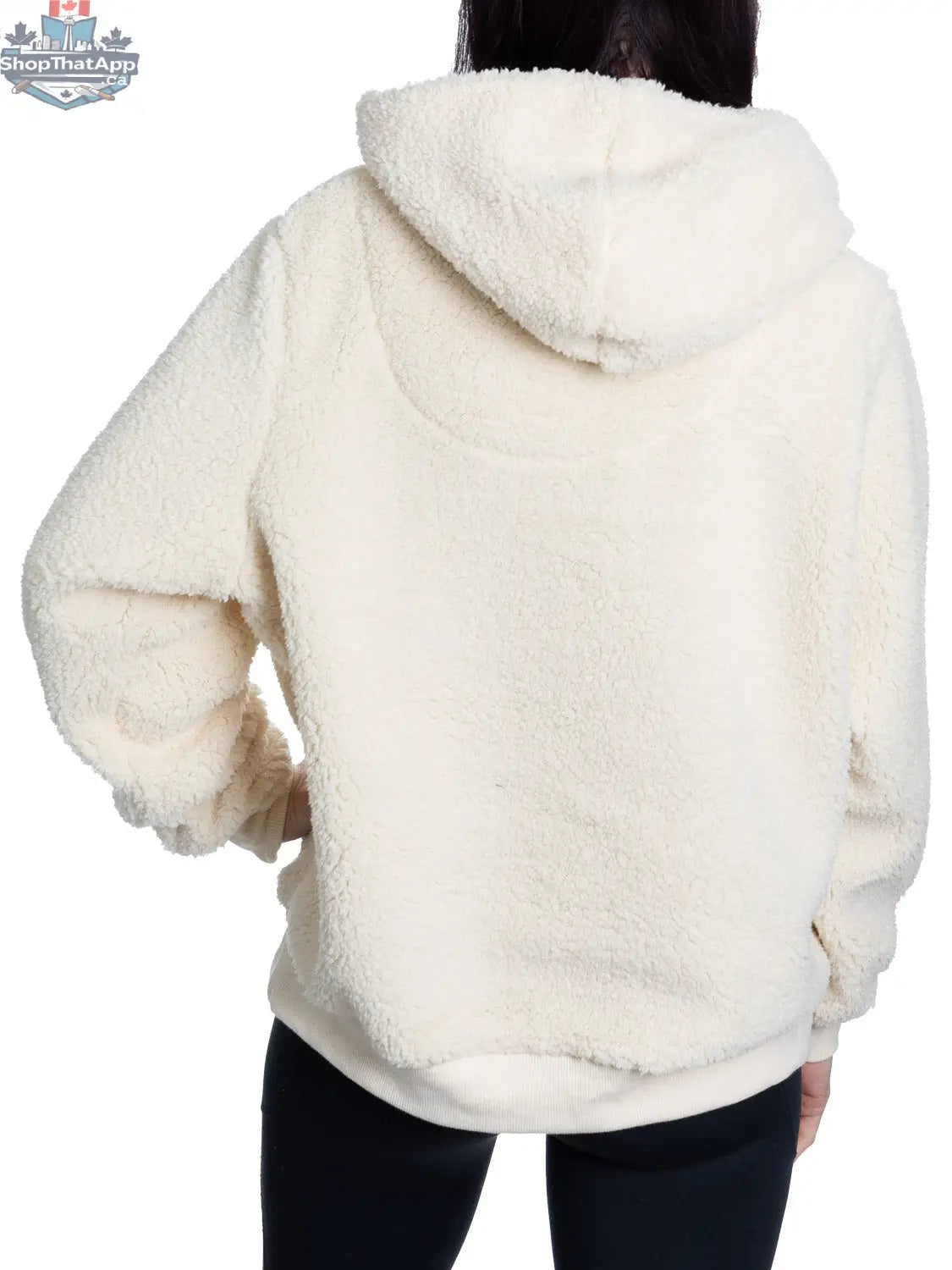 Red Detroit Red Wings Sherpa hoodie for ladies with premium chenille logo, soft fleece interior, and comfortable fit.