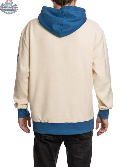 Unisex Edmonton Oilers hoodie by Calhoun Surf N' Skate, reverse terry fabric, retro style with team logo on front.
