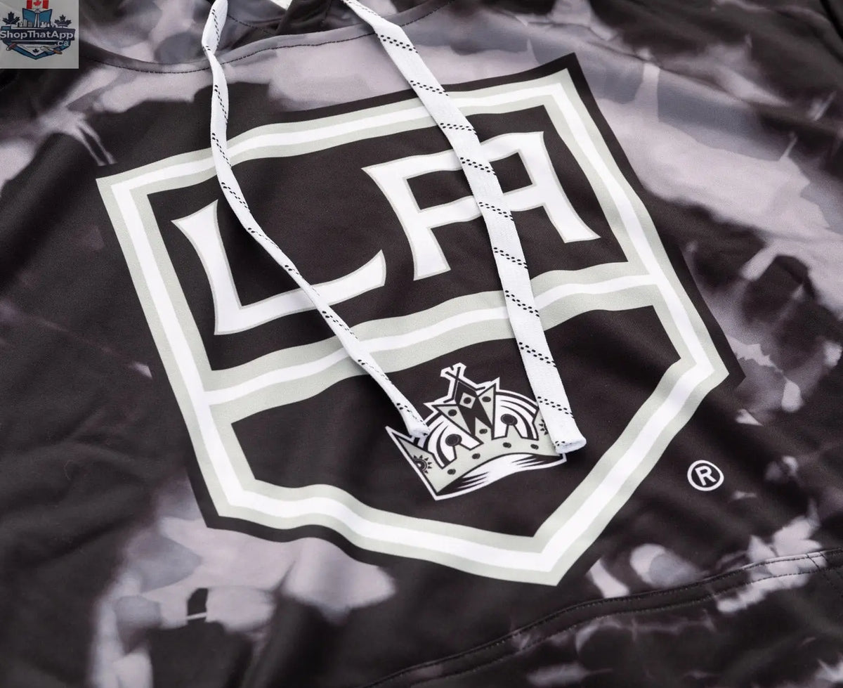 Los Angeles Kings hoodie with sublimation design from Calhoun Surf N' Skate, showing detailed graphic and comfortable fabric.