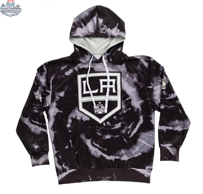 Los Angeles Kings hoodie with sublimation design, featuring team logo and vibrant graphics, made by Calhoun Surf N' Skate.