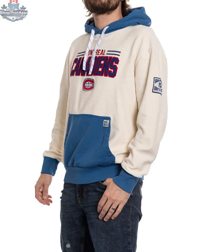 Unisex Montreal Canadiens hoodie by Calhoun Surf N' Skate, featuring retro reverse terry fabric and team logo on the side.