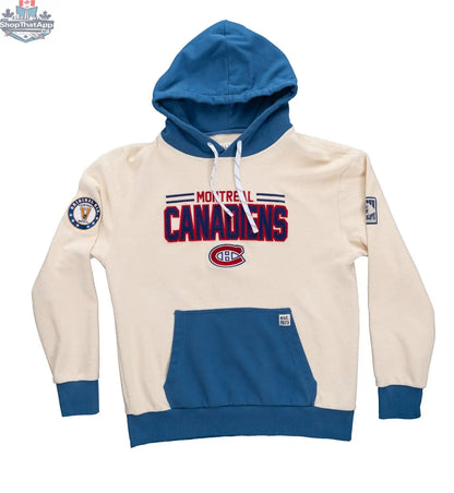 Unisex Montreal Canadiens hoodie by Calhoun Surf N' Skate featuring retro reverse terry fabric and team logo design.