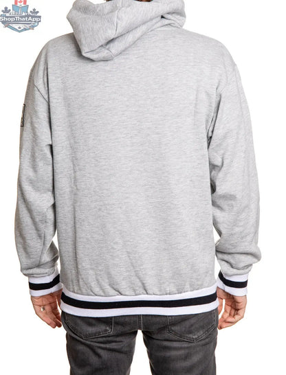 Pittsburgh Penguins hoodie with Muskoka style premium chenille woven logo, black and featuring team graphics by Calhoun Surf N' Skate