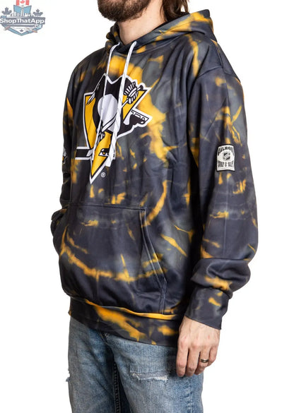 Pittsburgh Penguins hoodie with sublimation design, featuring team logo and graphics, by Calhoun Surf N' Skate.