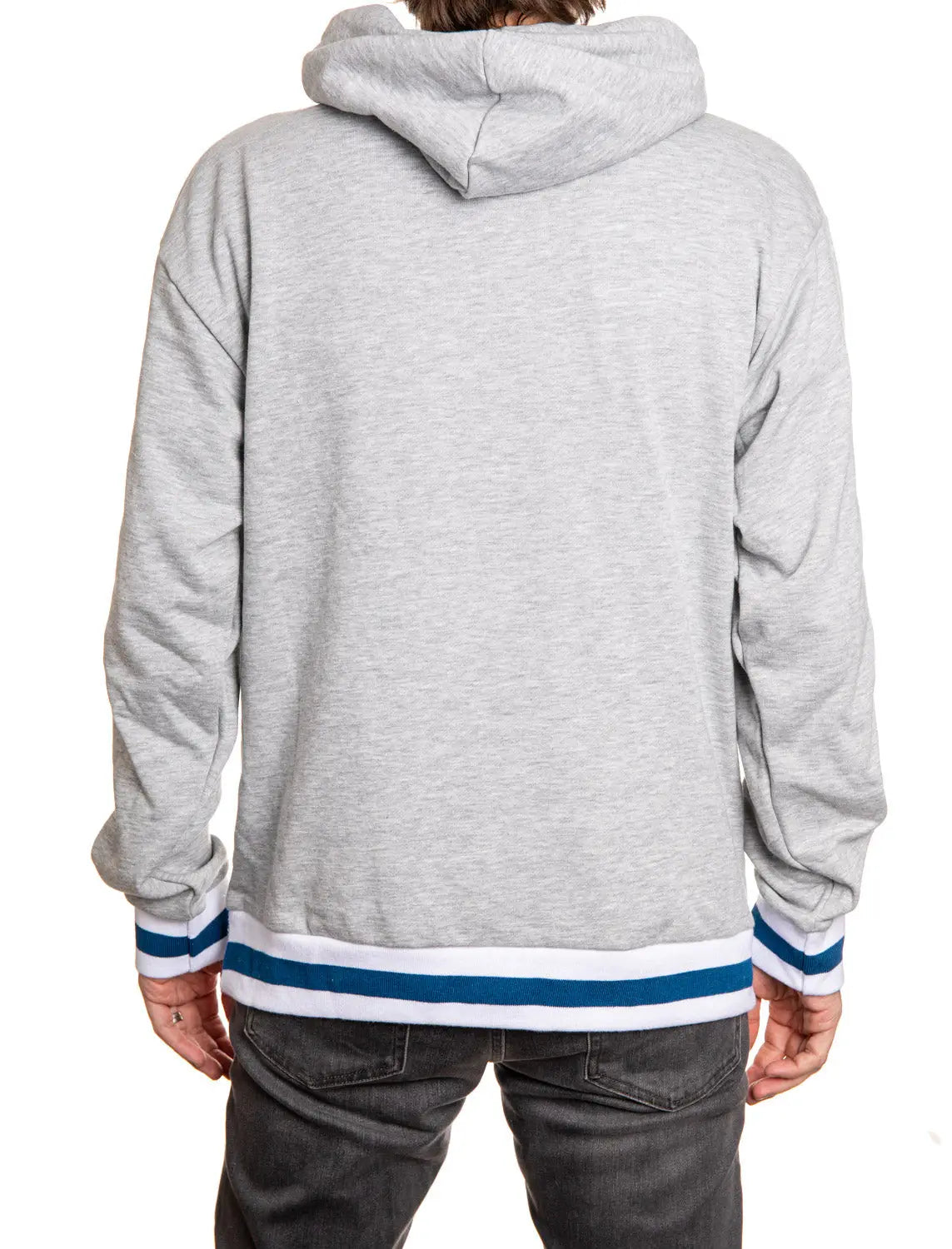 Toronto Maple Leafs hoodie by Calhoun Surf N' Skate featuring a premium chenille woven Maple Leafs logo on a black background.