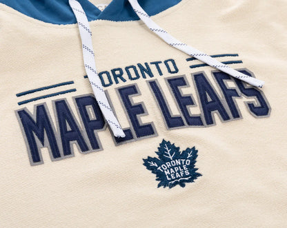 Unisex Toronto Maple Leafs hoodie by Calhoun Surf N' Skate, featuring reverse terry fabric and retro team logo detail.