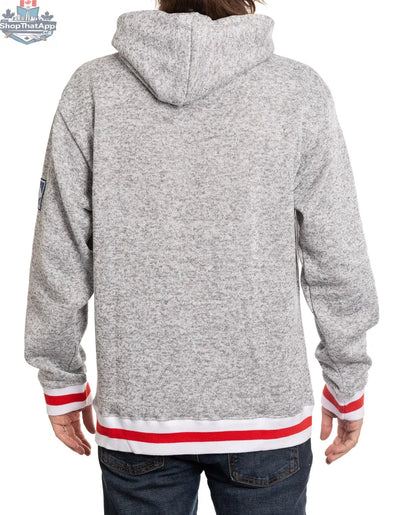 Washington Capitals hoodie by Calhoun Surf N' Skate featuring a woven chenille Capitals logo on the back.