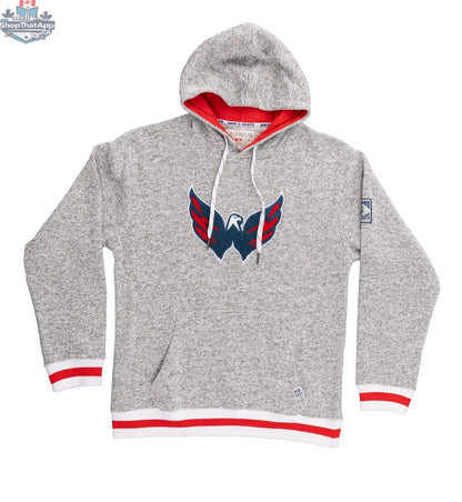 Washington Capitals hoodie by Calhoun Surf N' Skate featuring a woven chenille logo and Muskoka style design.