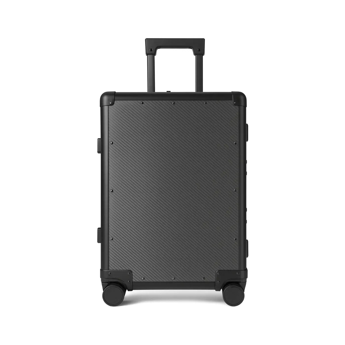 Real carbon fiber carry-on luggage by Carbon Loom with a sleek, durable design perfect for stylish travelers.