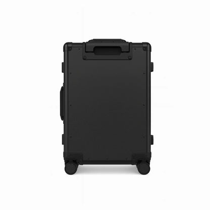 Real carbon fiber carry-on luggage by Carbon Loom, showcasing a sleek, durable, and stylish travel bag with a glossy finish.