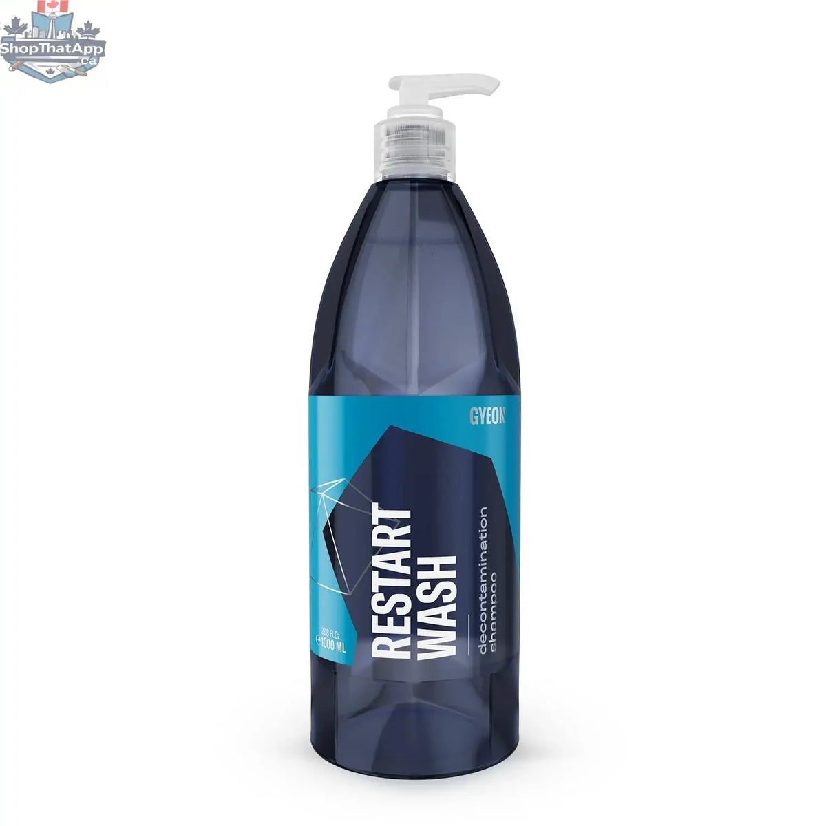 GYEON Q²M Restart Wash exterior car cleaning product in a 1-liter bottle, designed for effective vehicle exterior washing.