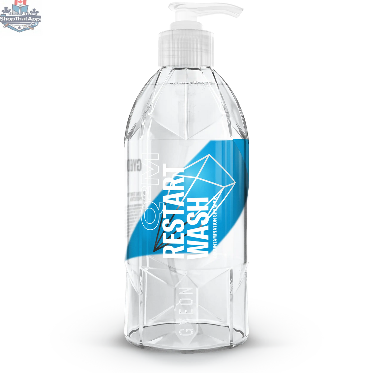 GYEON Q²M Restart Wash exterior car cleaning product in 400ml bottle, used for refreshing and preparing vehicle surfaces.