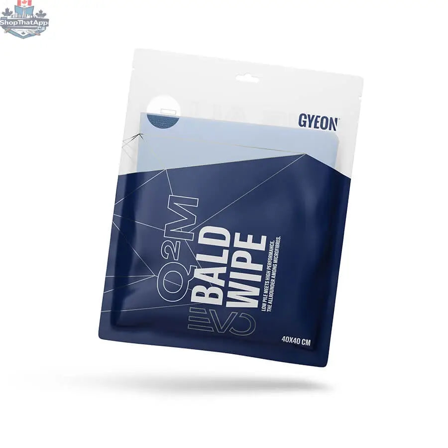 GYEON Q²M Bald Wipe EVO car detailing cloth from CARZILLA, shown in the image for cleaning and polishing vehicle surfaces