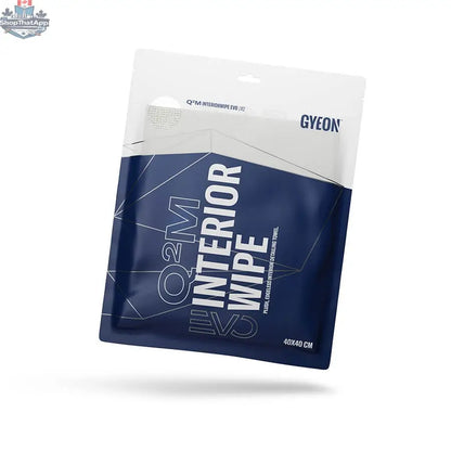 GYEON Q²M Interior Wipe EVO by CARZILLA, close-up of the soft interior cleaning wipe for car dashboard and surfaces.