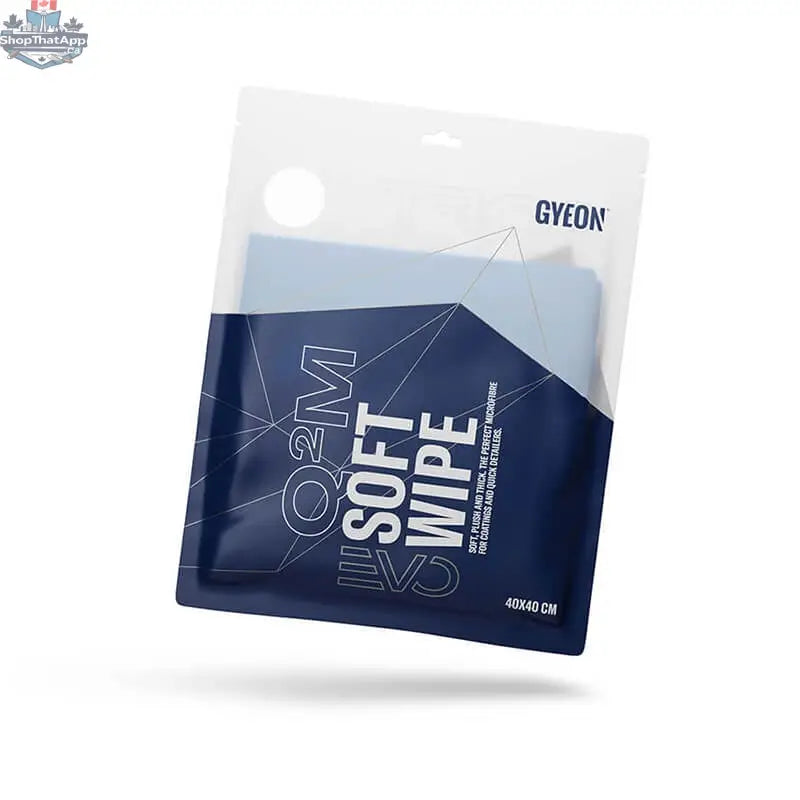 GYEON Q²M Soft Wipe EVO by CARZILLA shown as a soft microfiber cleaning cloth on a white background.