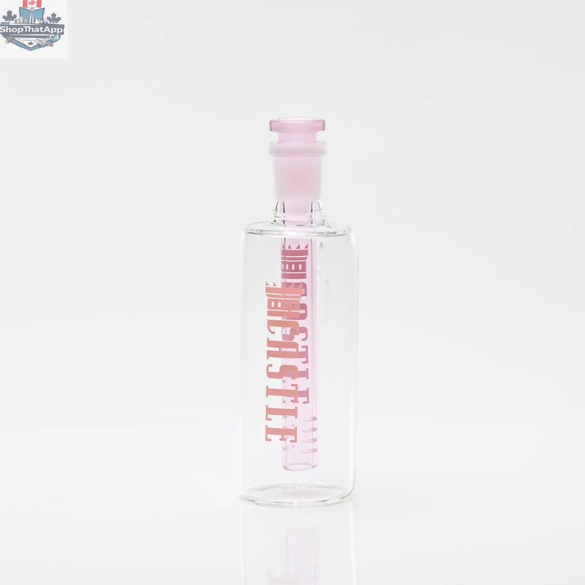 Castle Glassworks 14mm 4-slit ash catcher, removable with enhanced filtration, designed for improved smoke filtering.