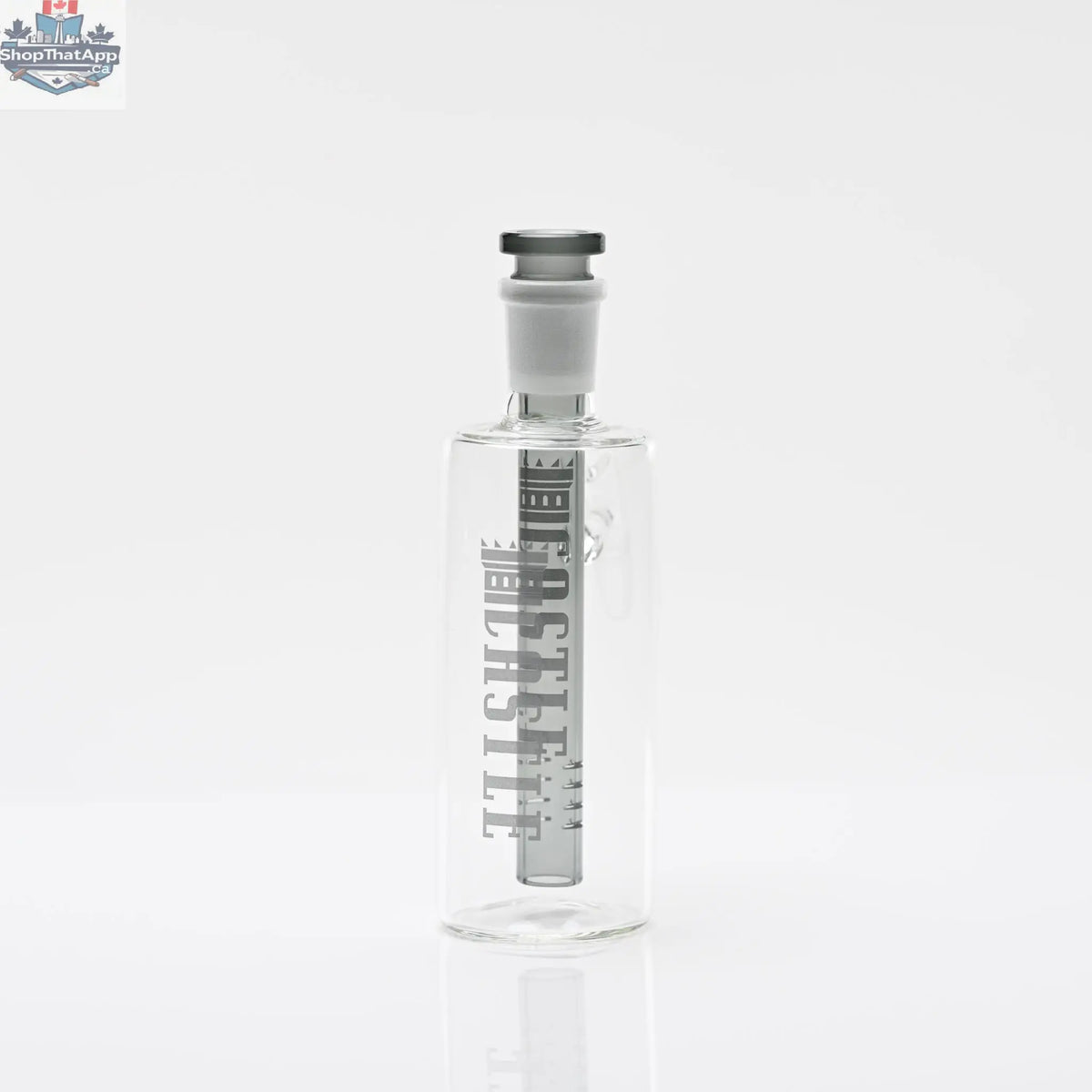 Castle Glassworks 14mm 4-slit ash catcher, removable with enhanced filtration design, for improved smoking experience.