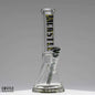 Castle Glassworks 14-inch 9mm beaker bong with a clear glass beaker design, featuring a sturdy base and a removable bowl.