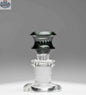 Castle Glassworks 14mm borosilicate glass bowl with durable disk design, grey color, on a grey background.