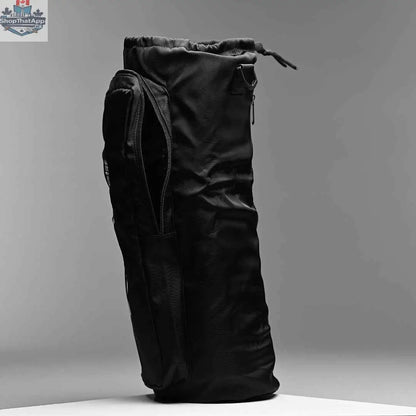 Castle Glassworks single-layer bong bag in grey, designed for 14 to 20-inch protective storage of glass bongs.